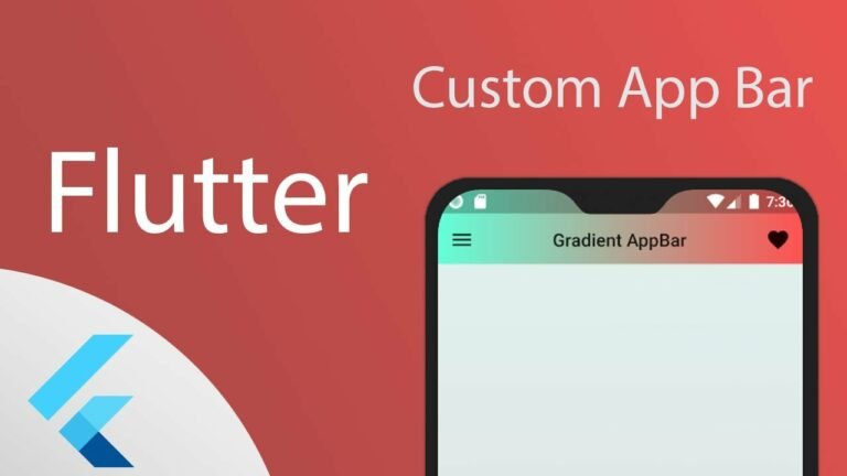 Flutter AppBar Widget